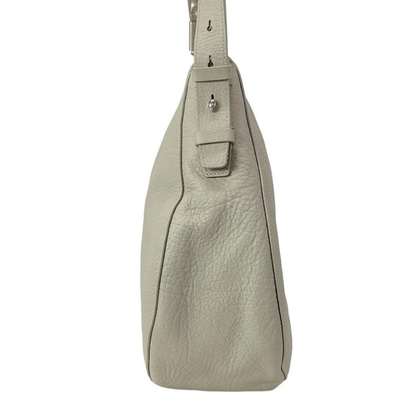 Auth Burberry - Light gray Leather Shoulder Bag - Picture 4 of 16